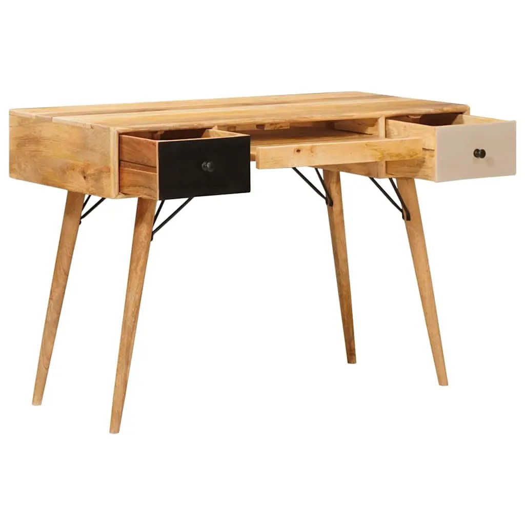vidaXL vidaXL Writing Desk Brown 110 x 55 x 76 cm Solid Mango Wood - Desk