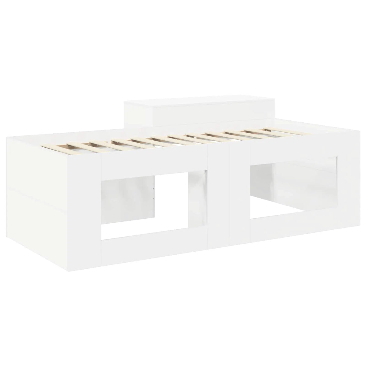 vidaXL Kids'High Bed Frame with Desk White 80 x 200 cm - from vidaXL