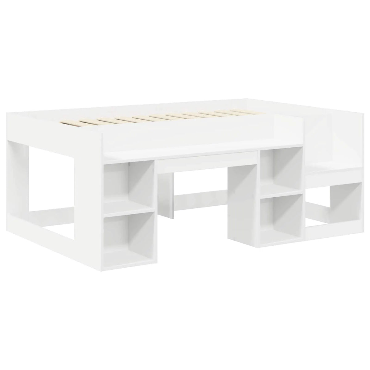 vidaXL Bed with Tunnel 4 pcs White and Light Blue Engineered Wood - from vidaXL