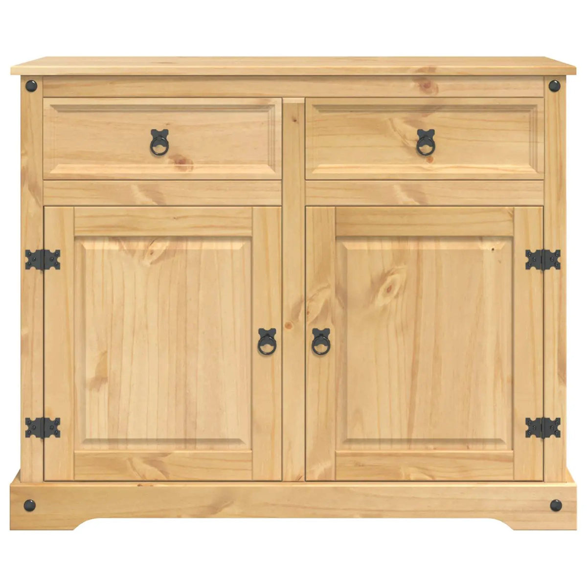 vidaXL Kitchen Trolley 2 pcs Honey Wax 112 x 70 x 91.5 cm Solid-Pine - from vidaXL