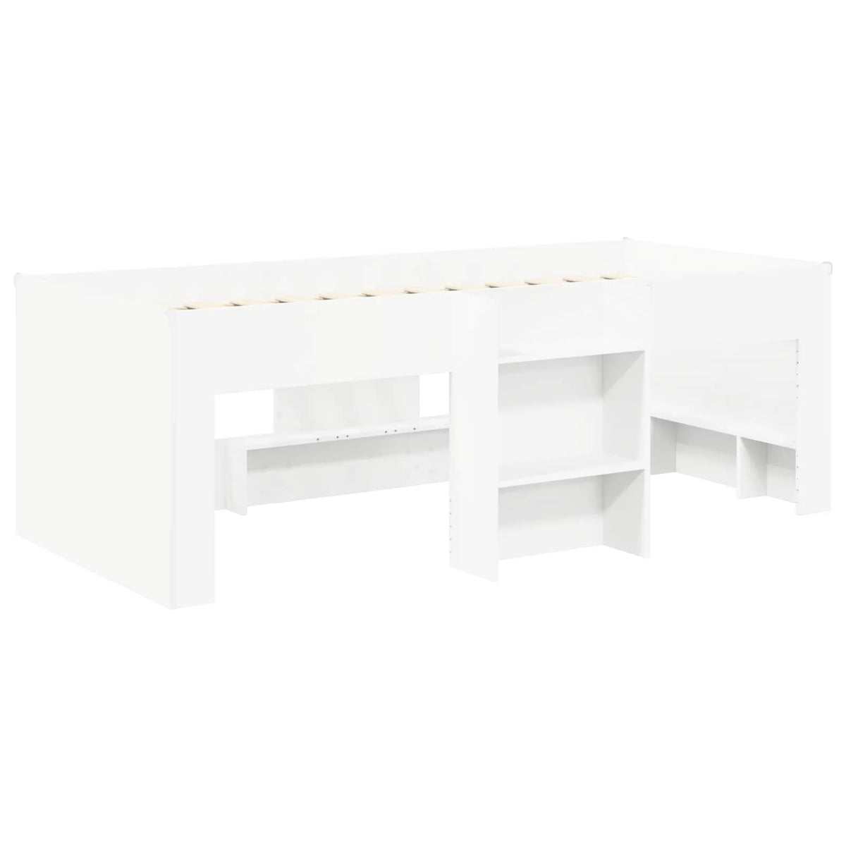 vidaXL Bed with Tunnel 4 pcs White and Light Blue Engineered Wood - from vidaXL