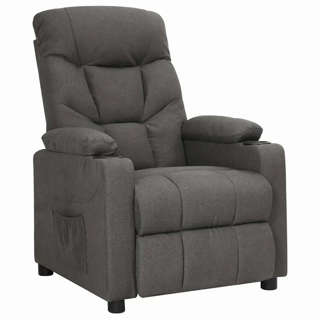 vidaXL Recliner Chair Light Grey Fabric - from vidaXL