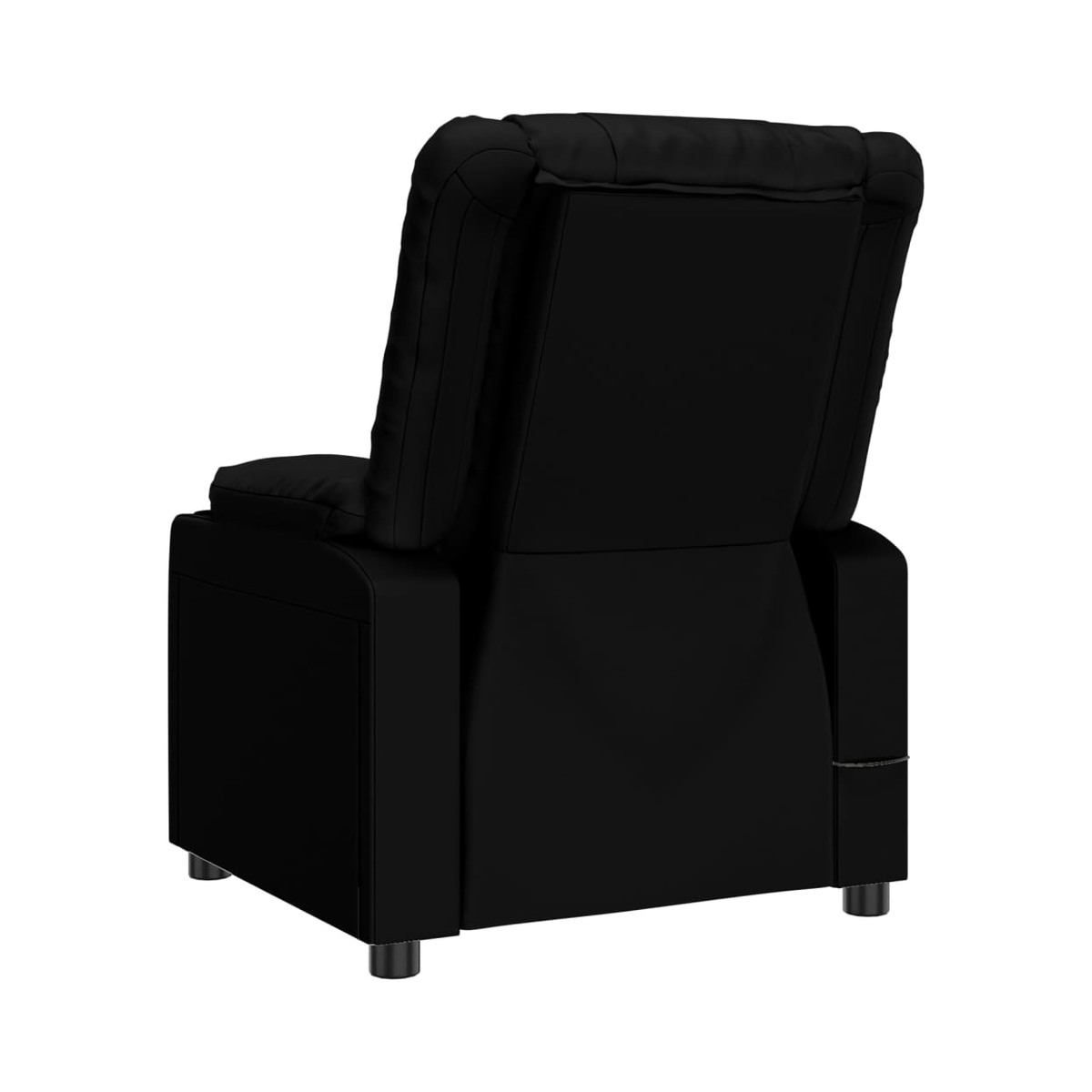 vidaXL Recliner Chair Black Faux Leather - from vidaXL