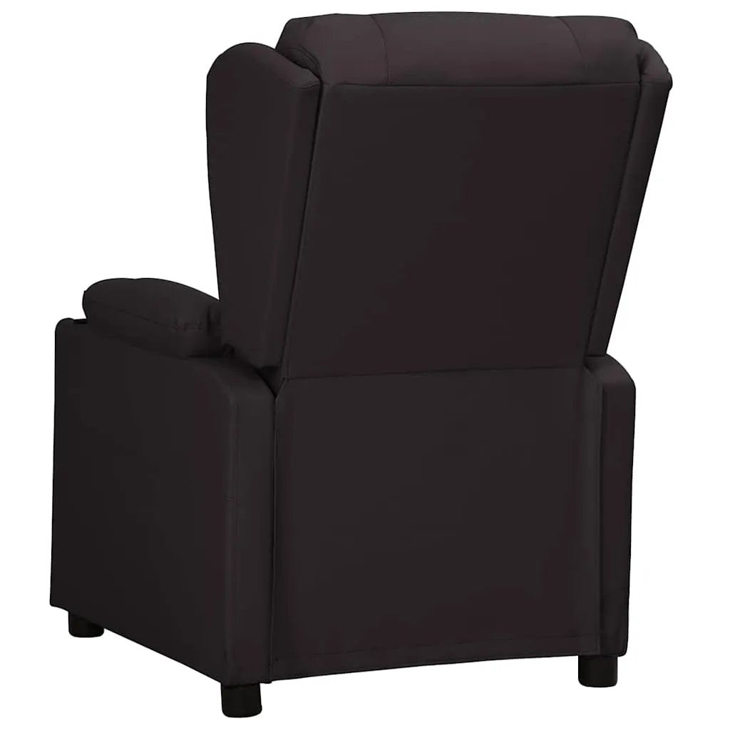 vidaXL Recliner Chair Black Faux Leather - from vidaXL
