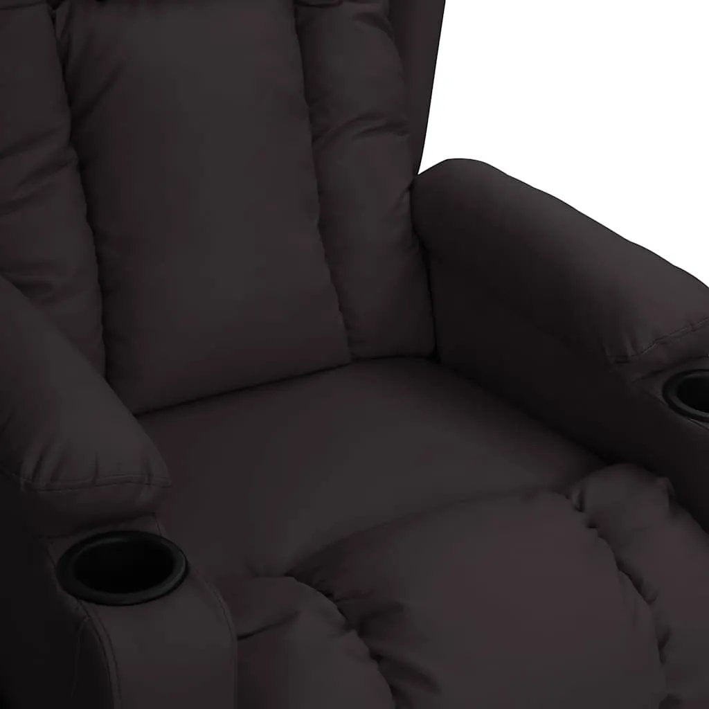 vidaXL Recliner Chair Black Faux Leather - from vidaXL