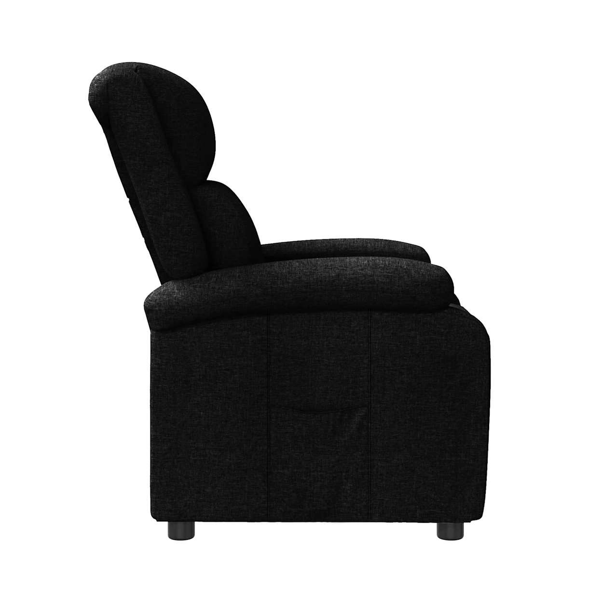 vidaXL Recliner Chair Black Fabric - from vidaXL