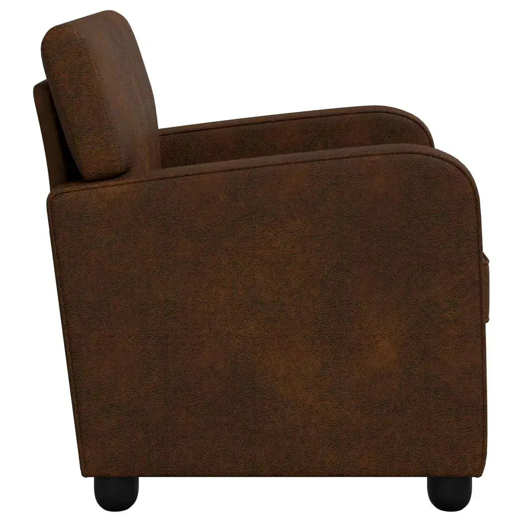 vidaXL Armchair Brown Faux Suede Leather - from vidaXL