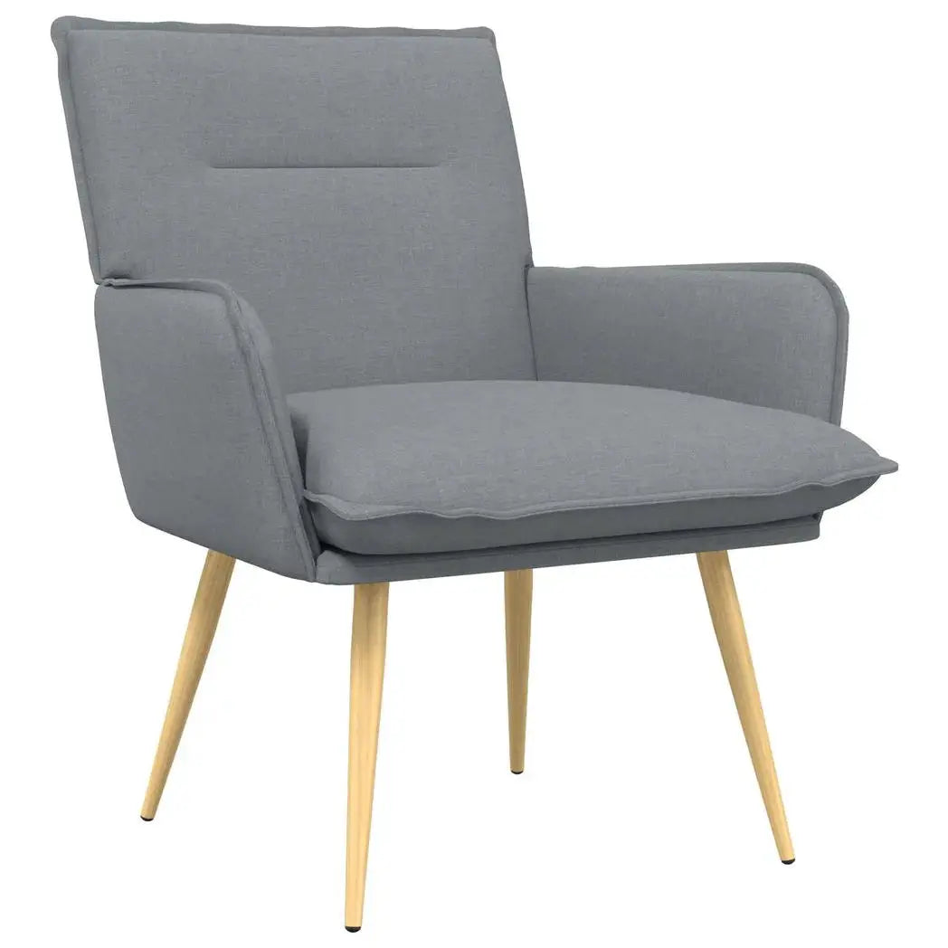 vidaXL Armchair Light Grey Fabric - from vidaXL