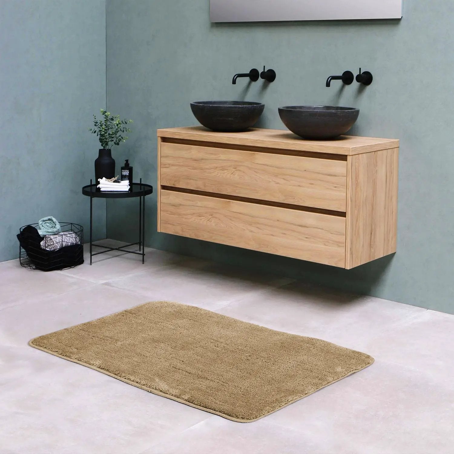 Vinsani VINSANI BATH MAT 60X90cm BEIGE 1010167 - Rug