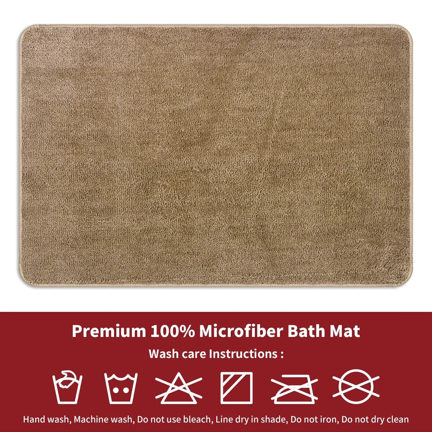 Vinsani VINSANI BATH MAT 60X90cm BEIGE 1010167 - Rug
