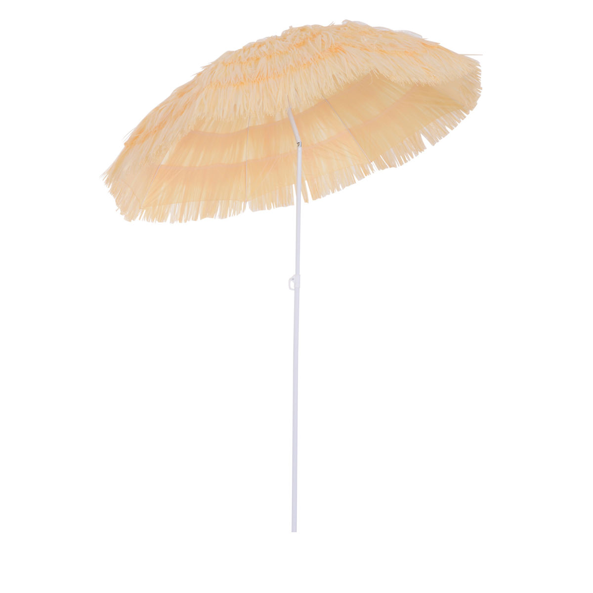Outsunny Patio Hawaii Beach Sun Umbrella Sunshade Hawaiian Folding Tilting Parasol - Parasol
