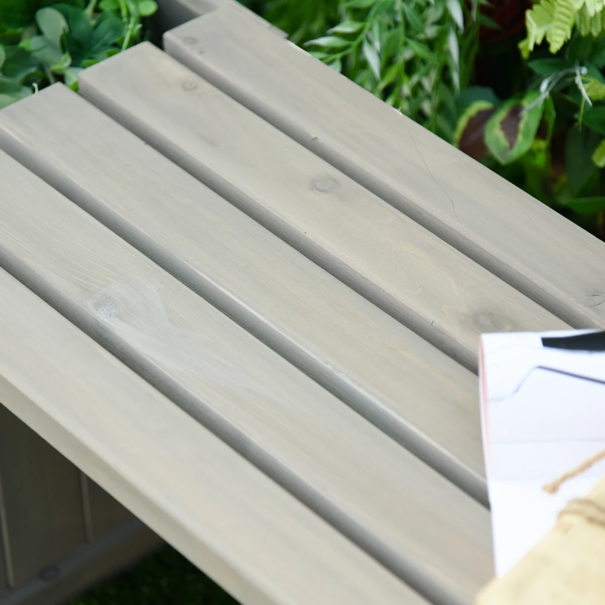 Outsunny Outsunny Garden Planter Bench Dual Planter Raised Patio - Planters