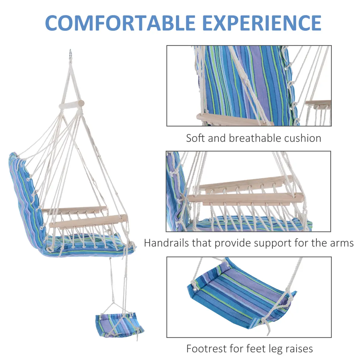 Outsunny Hanging Swing Chair - Hammocks
