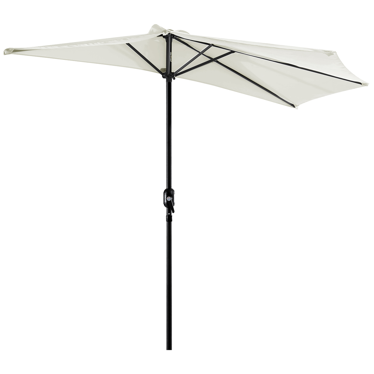 Outsunny 2.7 m Half Round Umbrella Parasol - Parasol