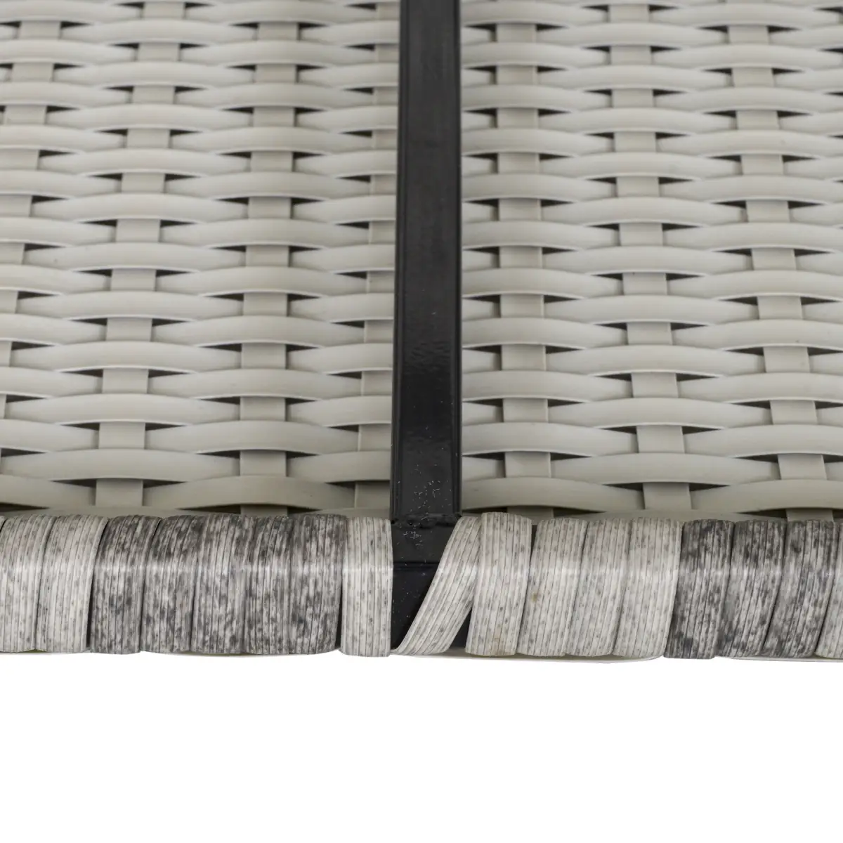 Outsunny PE Rattan Wicker Corner Sofa Garden Furniture Single Sofa Chair w/ Cushions - Garden Sofa Sets