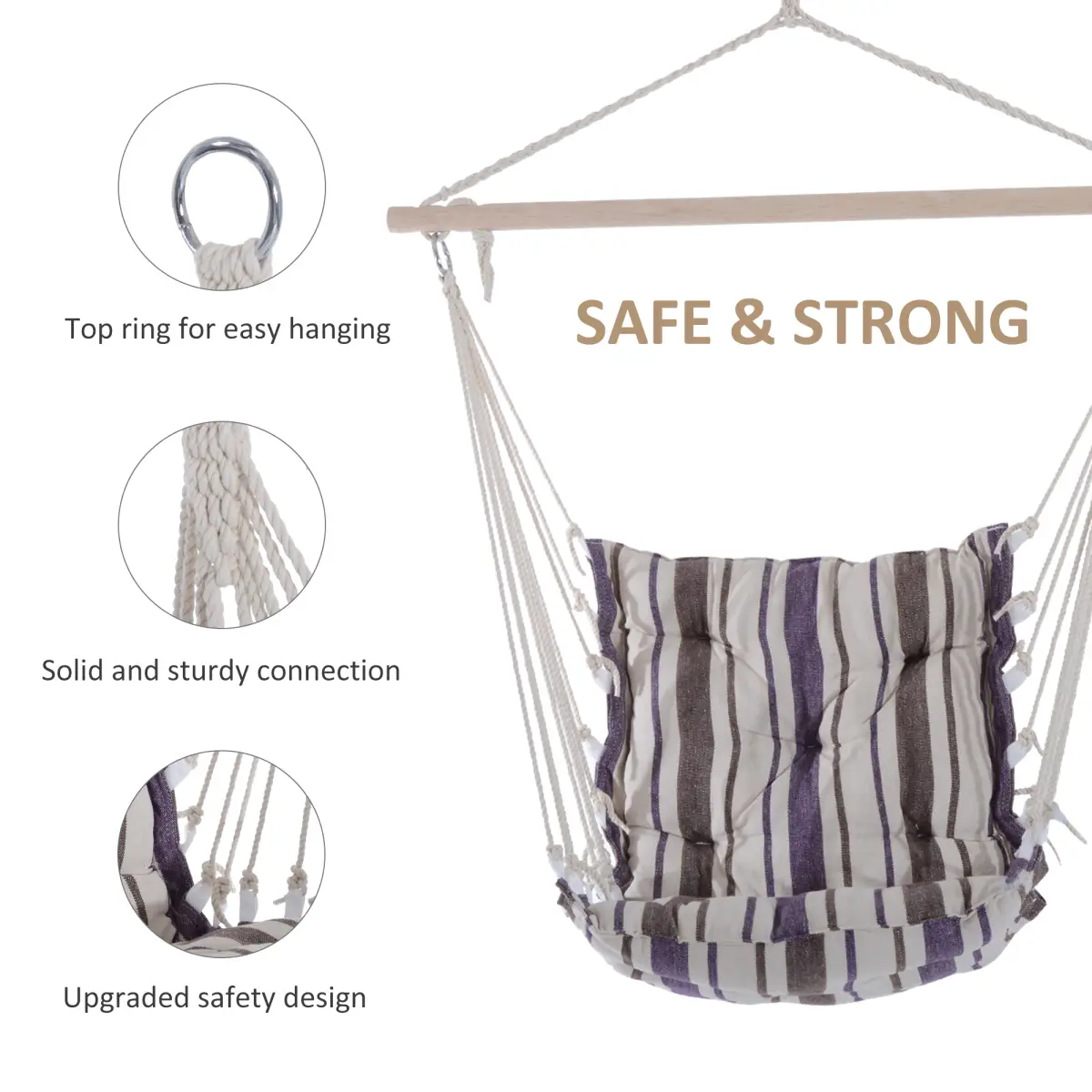 Outsunny Hanging Swing Chair - Hammocks