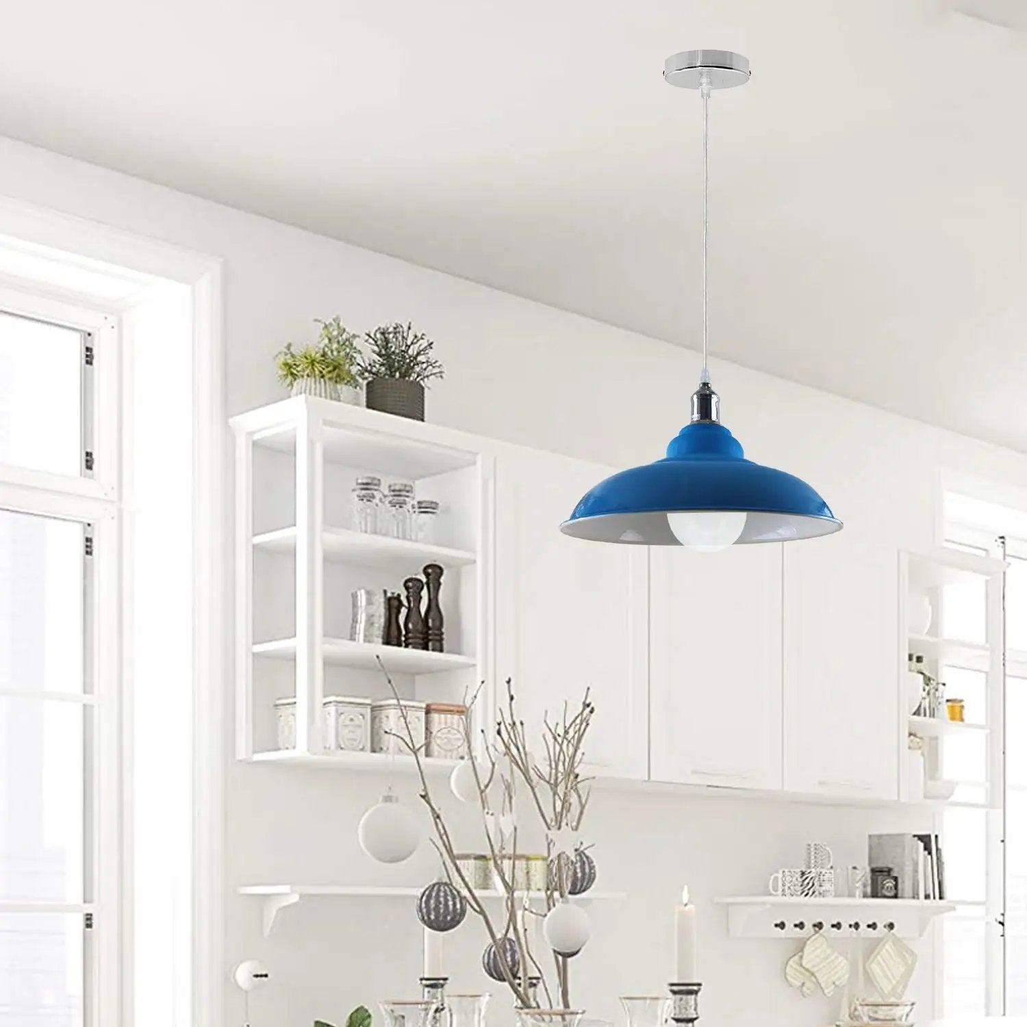 LEDSone New Vintage Pendant Ceiling Shade Industrial Chandelier Flush mount Lighting UK - Pendant Lights