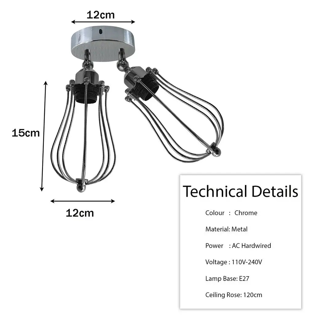 LEDSone Modern Vintage Industrial Retro Loft Ceiling Lamp Shade Pendant Light UK - Pendant Lights
