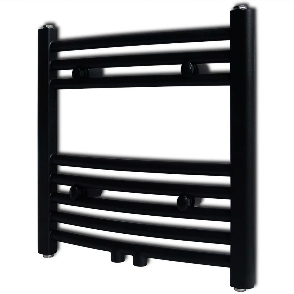 vidaXL Quality Grey Towel Rail Radiator 480x480mm Dual Purpose Hydronic Heating For Bathroom - Radiator