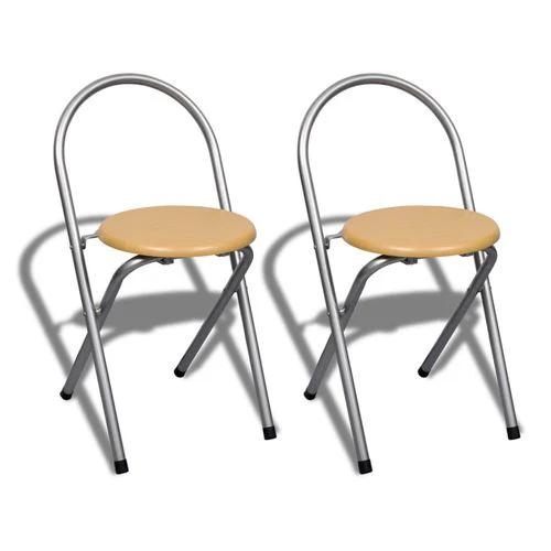 vidaXL vidaXL 3 Piece Folding Dining Set with Storage Rack for Space-Saving Solutions in Homes and Restaurants -