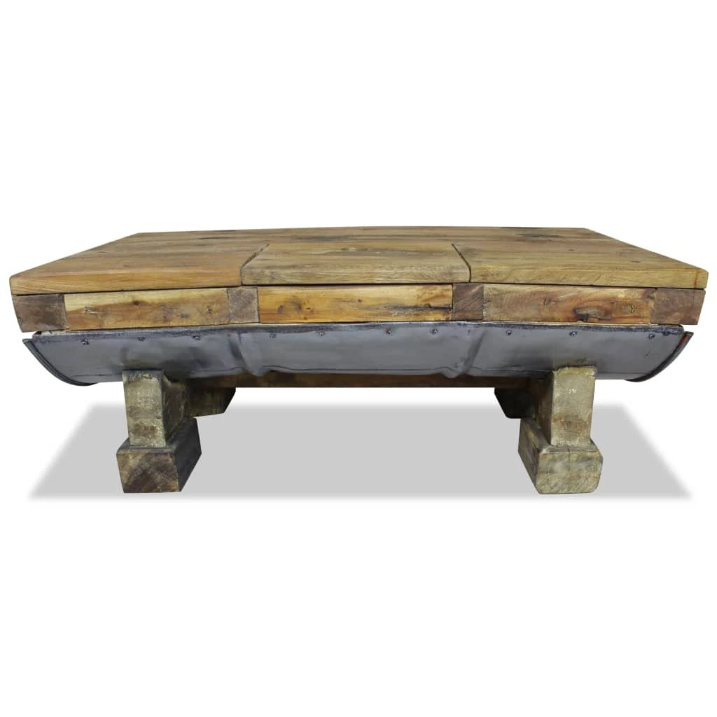 Reclaimed Solid Coffee Table 90x50x35cm by vidaXL