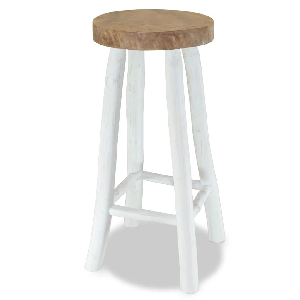 Bar Stool Solid Teak Wood by vidaXL