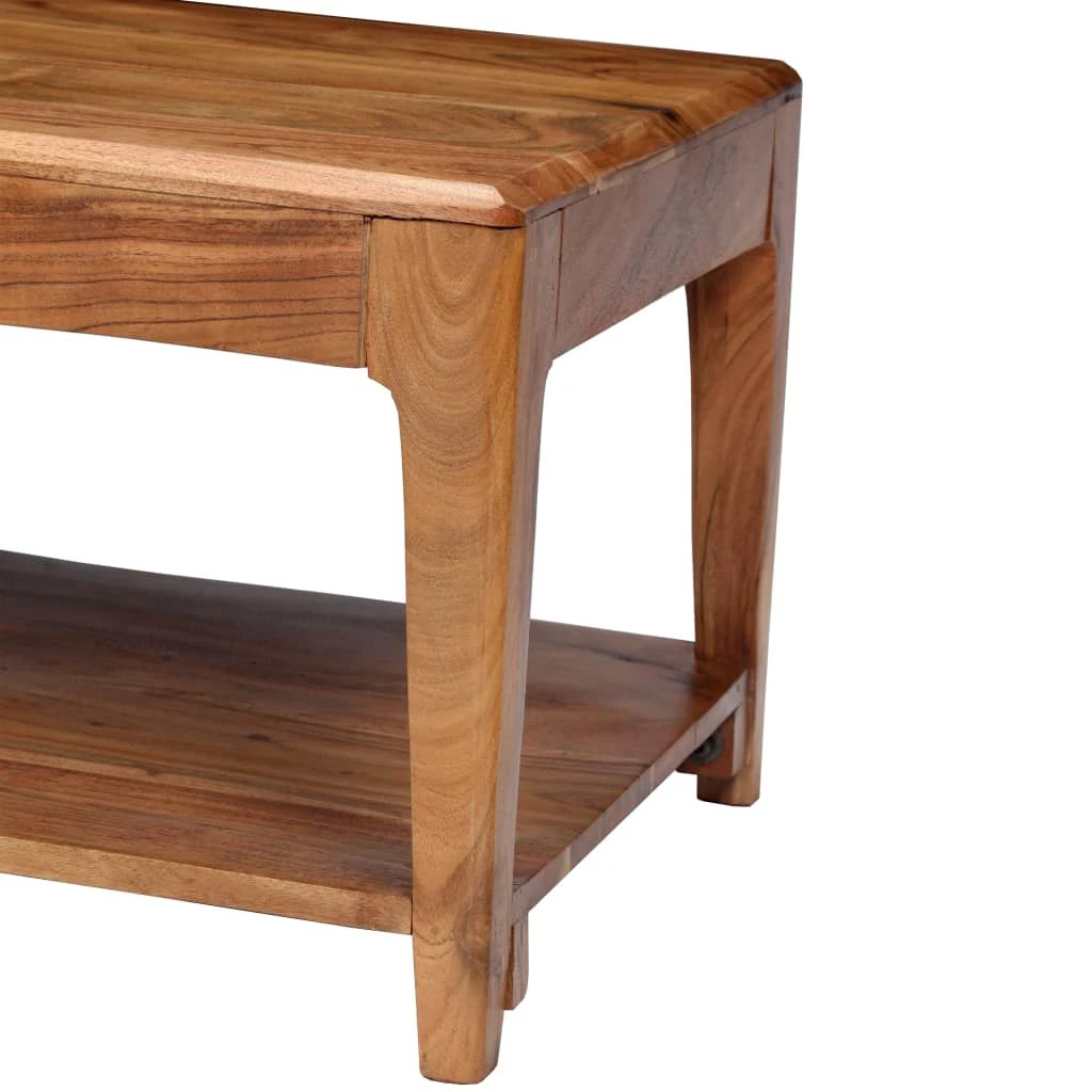 vidaXL vidaXL Coffee Table 88x50x38 cm Solid Acacia Wood Handmade Rustic For Living Room - Coffee Table