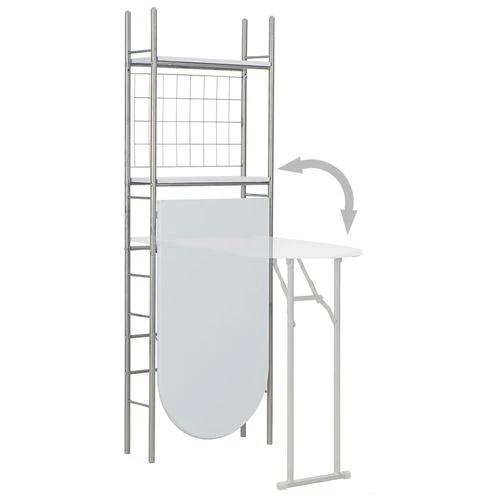 vidaXL 3 Piece Folding Dining Set with Storage Rack for Space-Saving Solutions in Homes and Restaurants by vidaXL