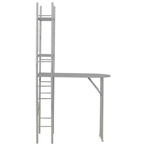 vidaXL vidaXL 3 Piece Folding Dining Set with Storage Rack for Space-Saving Solutions in Homes and Restaurants -