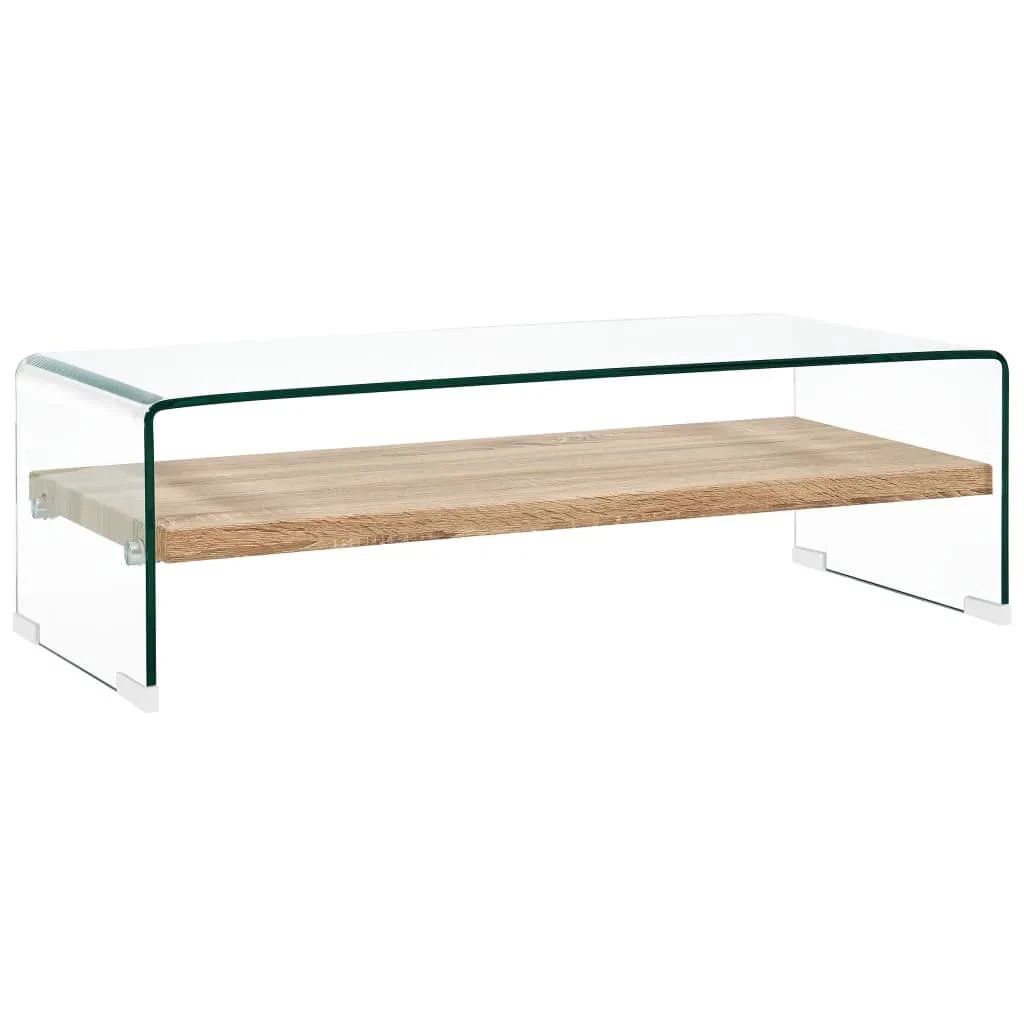 vidaXL vidaXL CoffeeTable 50x50x45 TemperedGlass Living - Coffee Table