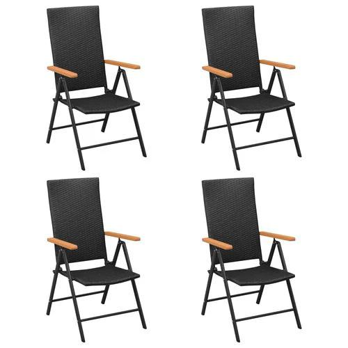 vidaXL 3 Piece Garden Dining Set with Weather-Resistant PE Rattan and Stylish WPC Armrests for Outdoor Entertaining by vidaXL