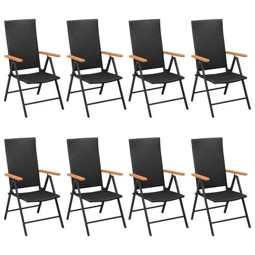 vidaXL vidaXL 3 Piece Garden Dining Set with Weather-Resistant PE Rattan and Stylish WPC Armrests for Outdoor Entertaining - Garden Set