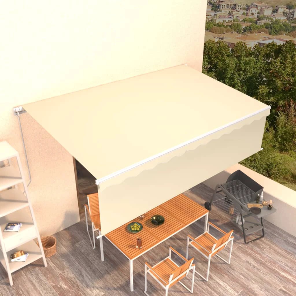 VidaXL Awning 3x2.5m Blue White Outdoor by vidaXL