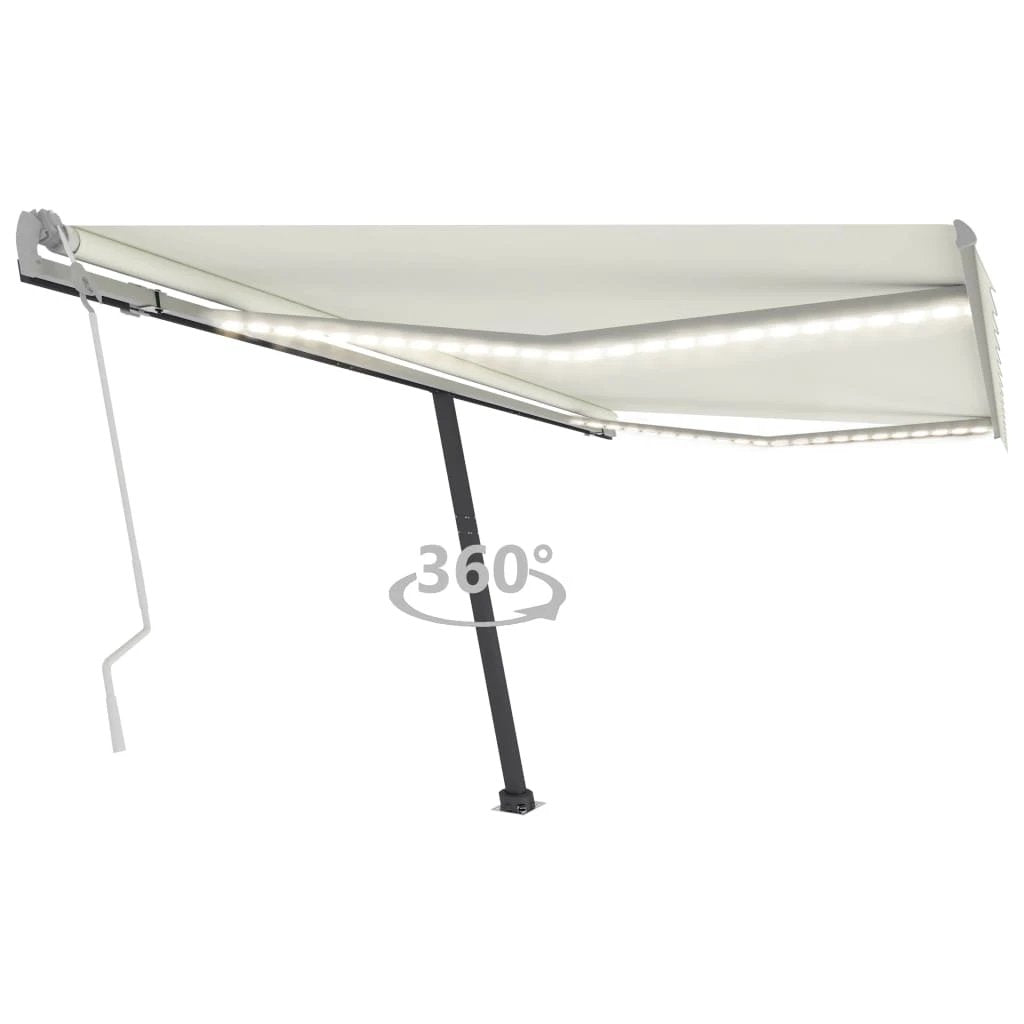 vidaXL VidaXL Retractable Awning 300x250 LED Patio - Cover