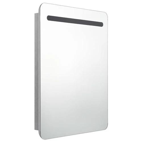 vidaXL LED Bathroom Mirror Cabinet 60x11x80 cm with Soft Illumination for Modern Home Decor - Bathroom Lights