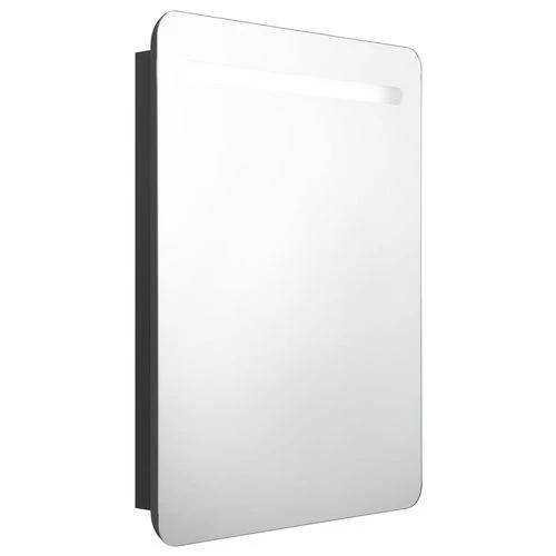LED Bathroom Mirror Cabinet 60x11x80 cm with Soft Illumination for Modern Home Decor by vidaXL