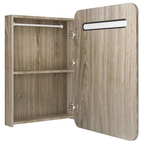 LED Bathroom Mirror Cabinet 60x11x80 cm with Soft Illumination for Modern Home Decor by vidaXL
