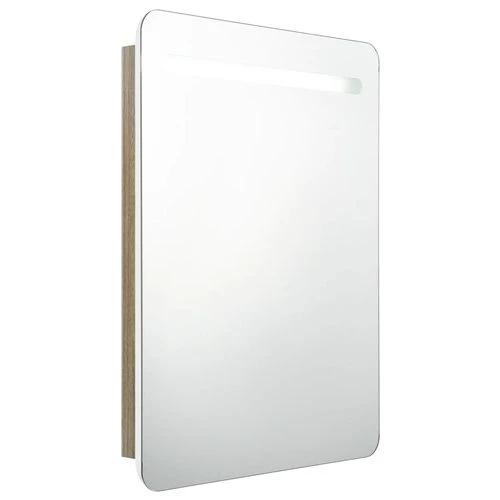 LED Bathroom Mirror Cabinet 60x11x80 cm with Soft Illumination for Modern Home Decor by vidaXL