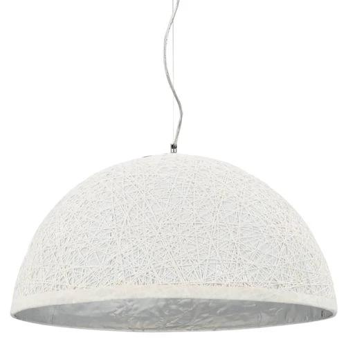 vidaXL Pendant Lamp White and Silver Ø50 cm E27 by vidaXL