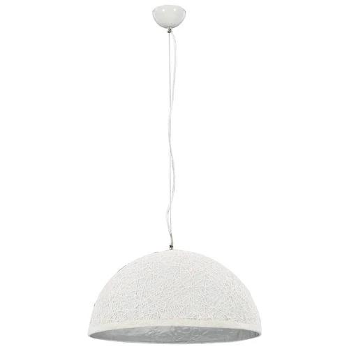 vidaXL Pendant Lamp White and Silver Ø50 cm E27 by vidaXL