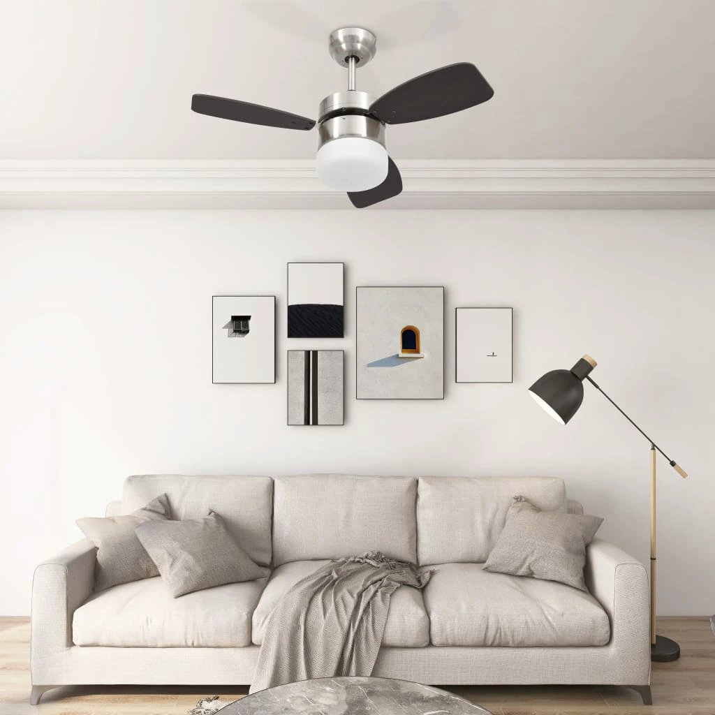 vidaXL Ceiling Fan 108 cm Light Remote LivingRoom by vidaXL