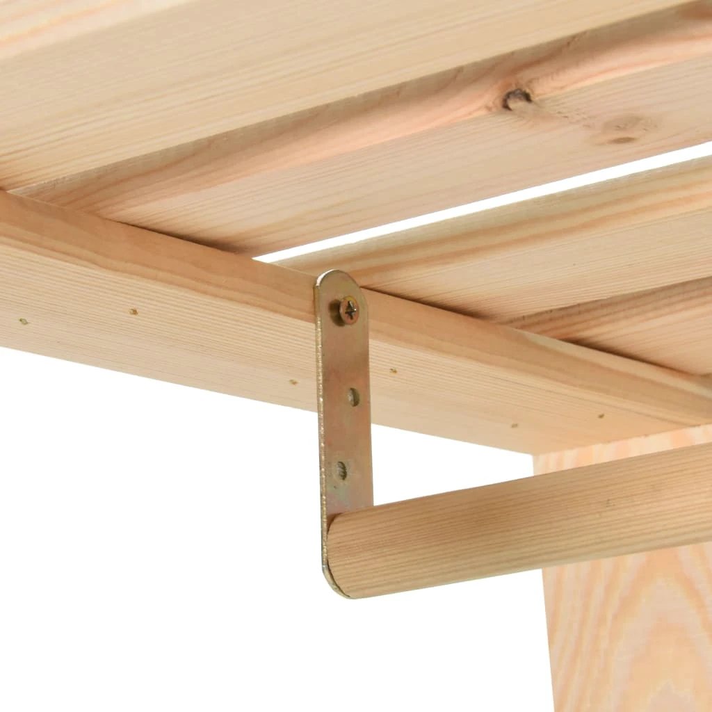 Solid Pinewood Clothes Rack 110x38x170 cm Five Shelves For Bedroom And Cloakroom by vidaXL