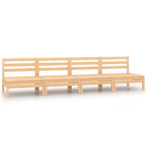 vidaXL vidaXL Modular Corner Sofa 150x150 cm Solid Pinewood with Sturdy Design for Outdoor Relaxation - Garden Sofa Sets