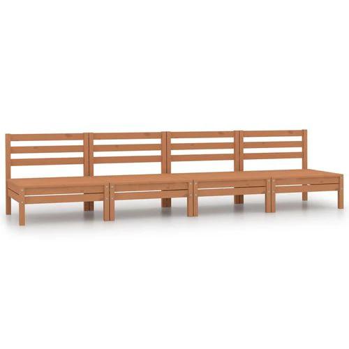 vidaXL Modular Corner Sofa 150x150 cm Solid Pinewood with Sturdy Design for Outdoor Relaxation by vidaXL