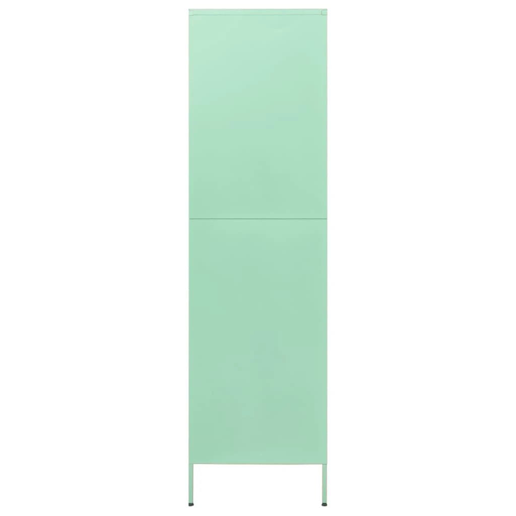 vidaXL Wardrobe Olive Green 90x50x180 cm Steel by vidaXL