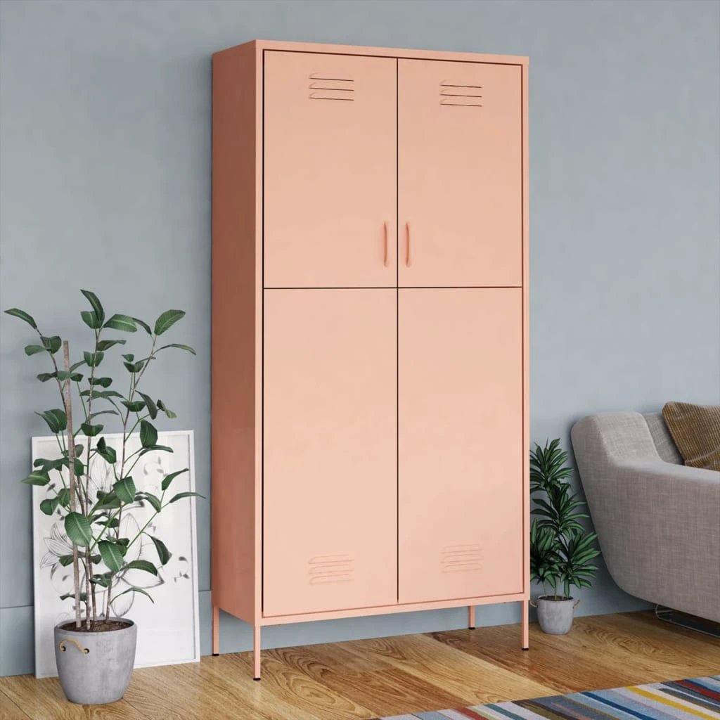 vidaXL Wardrobe Olive Green 90x50x180 cm Steel by vidaXL