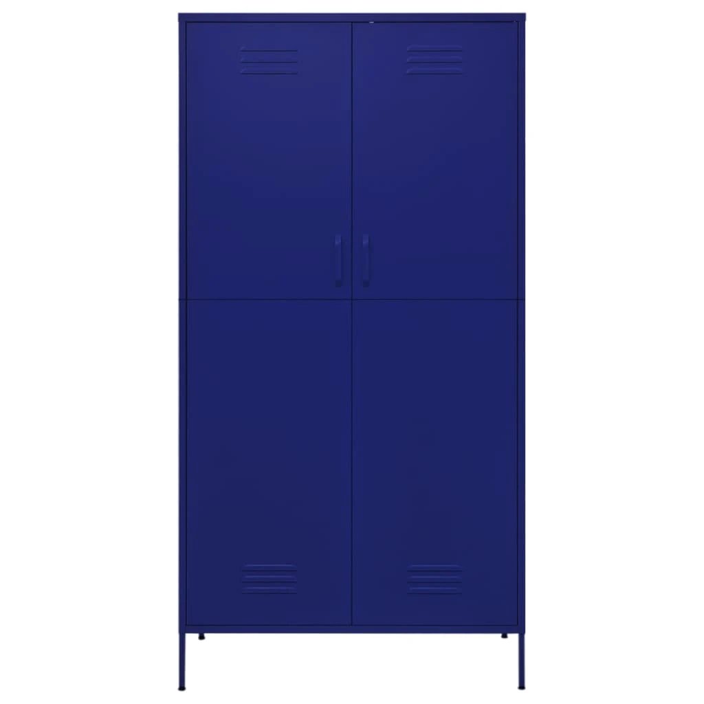 vidaXL vidaXL Wardrobe Olive Green 90x50x180 cm Steel - Wardrobe