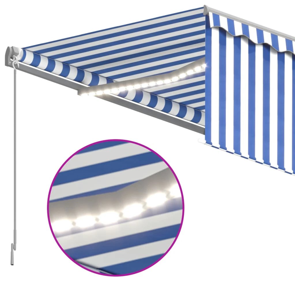 vidaXL VidaXL Retractable Awning 3x2.5m Blind LED Patio - Cover