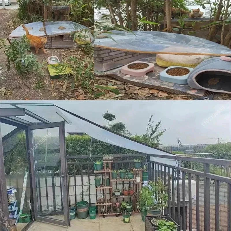 Durable Transparent Tarpaulin Garden Windproof by N/A