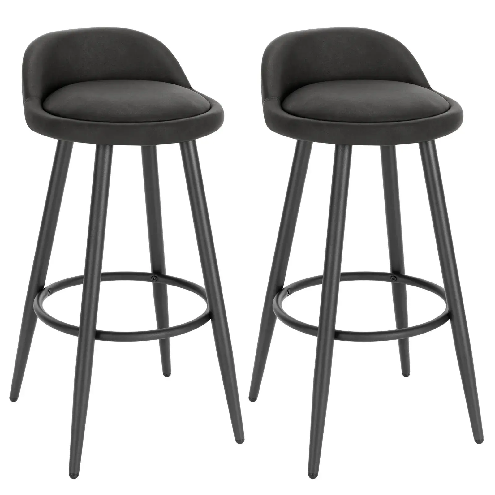 WOLTU Stylish Bar Stool - Adjustable Foot Pads & Comfortable Velvet Seat - Modern Design - Bar Stool